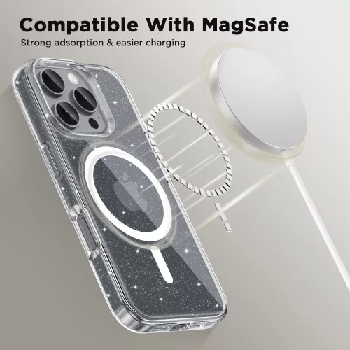 Tech-protect flexair magsafe iphone 16e/17e glitter tok