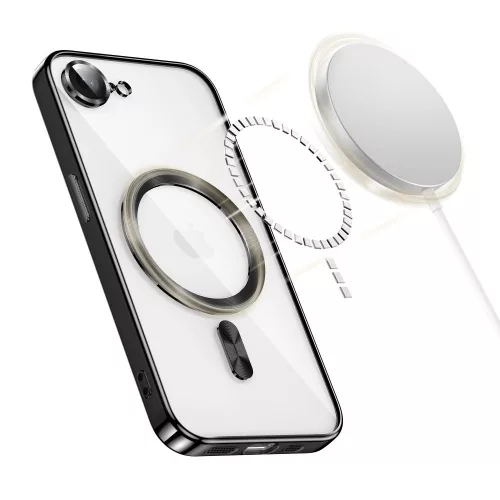 Tech-protect magflex magsafe iphone 16/17 fényes fekete tok
