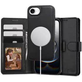   Tech-protect wallet magsafe iphone 16/17 matte black pénztárca