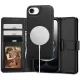 Tech-protect wallet magsafe iphone 16/17 matte black pénztárca