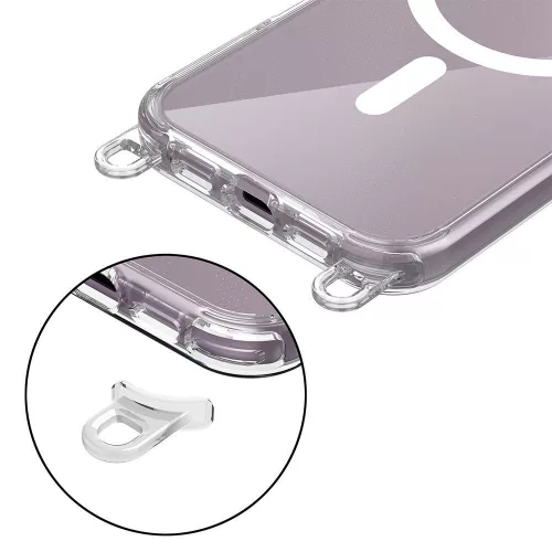Tech-protect flexair chain magsafe iphone 16e/17e védőtok - fekete és taupe