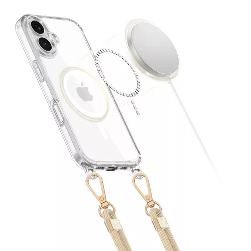 Tech-protect flexair chain magsafe iphone 16e/17e védőtok - fekete és taupe