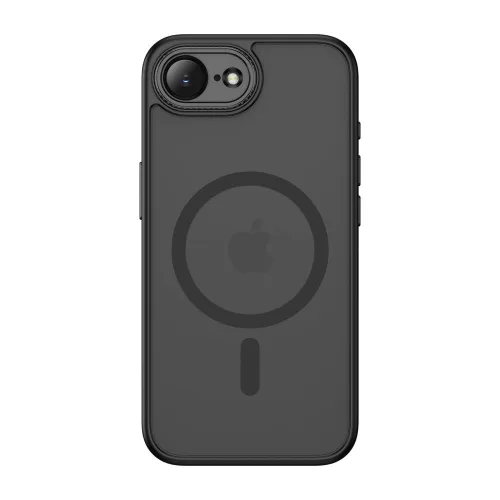Tech-protect magcam magsafe iphone 16e / 17e matte black mágneses telefontok