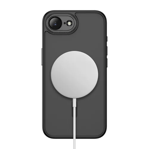Tech-protect magcam magsafe iphone 16e / 17e matte black mágneses telefontok