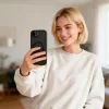Tech-protect magcam magsafe iphone 16e / 17e matte black mágneses telefontok