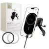 Tech-Protect MM15W-V6 15W BLACK/BLACK MagSafe mágneses autós tartó töltővel