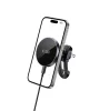 Tech-Protect MM15W-V5 MagSafe mágneses STABLE szellőzőrácsba helyezhető autós tartó töltővel 15W fekete/fekete