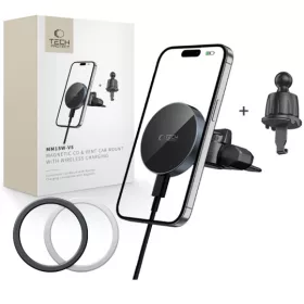   Tech-Protect MM15W-V5 CD 15W MagSafe mágneses autós tartó töltővel