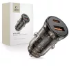 Tech-Protect CC01 2 portos autós töltő PD 45W / QC3.0 fekete