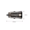 Tech-Protect CC01 2 portos autós töltő PD 45W / QC3.0 fekete