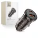 Tech-Protect CC01 2 portos autós töltő PD 30W / QC3.0 fekete -