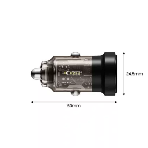 Tech-Protect CC03 2 portos autós töltő PD 30W / QC3.0 fekete