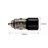 Tech-Protect CC03 2 portos autós töltő PD 100W fekete