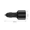 Tech-Protect CC04 3 portos autós töltő PD 130W fekete