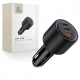 Tech-Protect CC04 3 portos autós töltő PD 175W fekete
