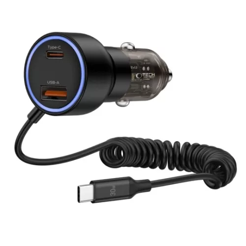 Tech-Protect CC05 2-PORT PD autós töltő