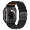 Tech-Protect Nylon Clasp Apple Watch szíj 44/45/46/49 mm - fekete