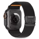 Tech-Protect Nylon Clasp Apple Watch szíj 44/45/46/49 mm - fekete