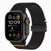 Tech-Protect Nylon Clasp Apple Watch szíj 44/45/46/49 mm - fekete