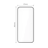 Tech-protect quick set+ 2-pack edzett üveg képernyővédő iPhone 16 Pro-hoz fekete