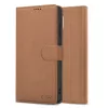Tech-protect wallet iphone 16e/17e bőr táska barna