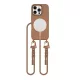 Tech-Protect MagNecklace MagSafe tok Apple iPhone 16 Pro Max készülékhez - Csokoládé barna
