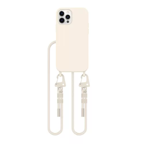 Tech-Protect Magnecklace MagSafe tok, Apple iPhone 12/12 Pro cosmic latte