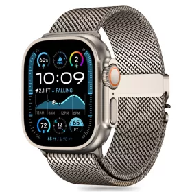   Tech-Protect Milano Apple Watch szíj 44/45/46/49 mm - titán