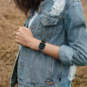 Tech-Protect Nylon Apple Watch szíj 44/45/46/49 mm - fekete