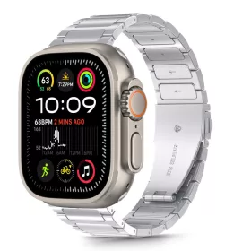   Tech-Protect Stainless Classic Apple Watch szíj 44/45/46/49 mm - ezüst