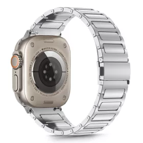   Tech-Protect Stainless Classic Apple Watch szíj 44/45/46/49 mm - ezüst