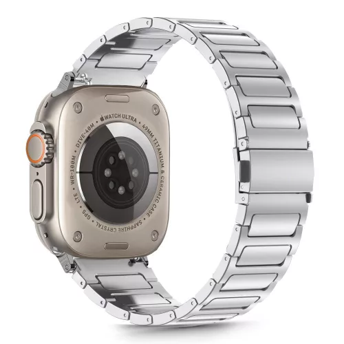 Tech-Protect Stainless Classic Apple Watch szíj 44/45/46/49 mm - ezüst