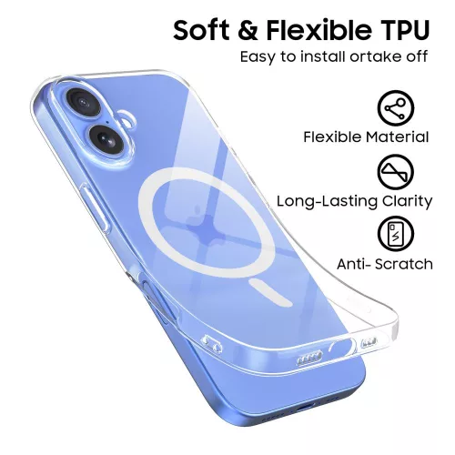 Tech-protect flexair magsafe iphone 16 clear
