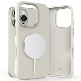   Tech-protect silicone pure magsafe iPhone 16 Pro szilikontok - cosmic latte