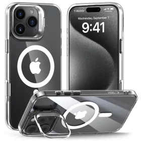 Tech-protect magstand magsafe iPhone 16 Pro átlátszó tok