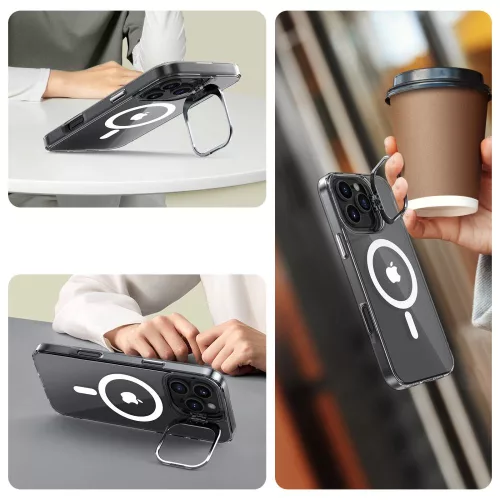 Tech-protect magstand magsafe iPhone 16 Pro átlátszó tok
