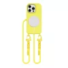 Tech-Protect MagNecklace MagSafe tok Apple iPhone 16 Pro készülékhez - Kanári sárga