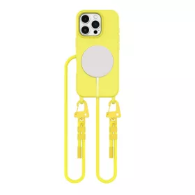   Tech-Protect MagNecklace MagSafe tok Apple iPhone 16 Pro készülékhez - Kanári sárga
