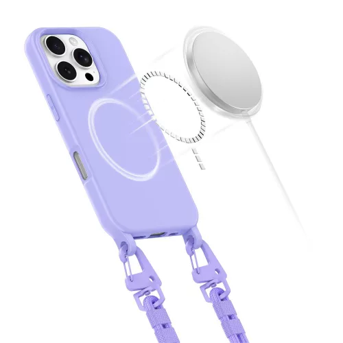 Tech-Protect MagNecklace MagSafe tok Apple iPhone 16 Pro Max készülékhez - Levendula