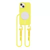 Tech-Protect Magnecklace MagSafe iPhone 14 kanári sárga nyaklánc tok