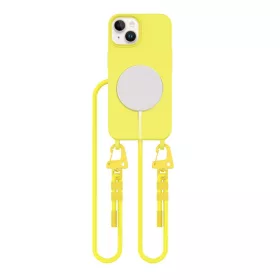   Tech-Protect Magnecklace MagSafe iPhone 14 kanári sárga nyaklánc tok