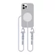 Tech-Protect Magnecklace MagSafe tok, Apple iPhone 12/12 Pro crayon szürke
