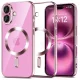 Tech-protect magflex magsafe iphone 16 fényes rose -