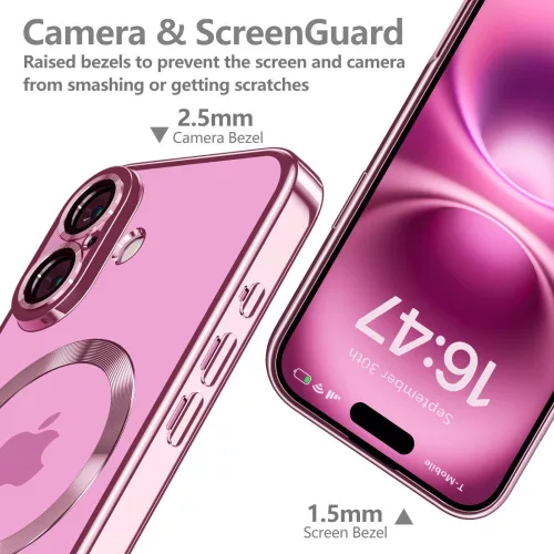 Tech-protect magflex magsafe iphone 16 fényes rose -