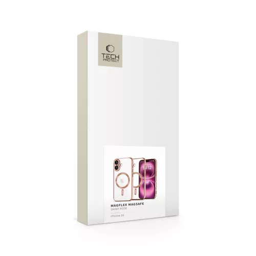 Tech-protect magflex magsafe iphone 16 fényes rose -