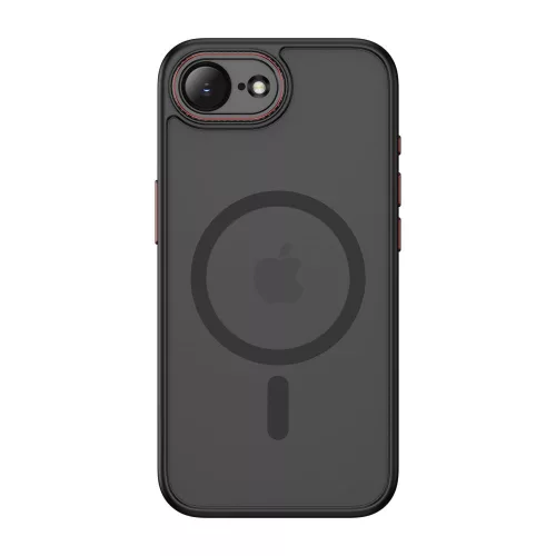 Tech-protect magcam magsafe iphone 16e / 17e mátt fekete/piros