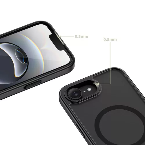 Tech-protect magrack magsafe iphone 16/17 matte black mágneses autós tartó