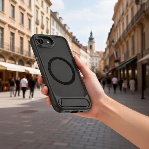 Tech-protect magrack magsafe iphone 16/17 matte black mágneses autós tartó