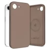 Tech-protect silicone magsafe iPhone 16e / 17e telefontok csokoládébarna