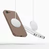 Tech-protect silicone magsafe iPhone 16e / 17e telefontok csokoládébarna